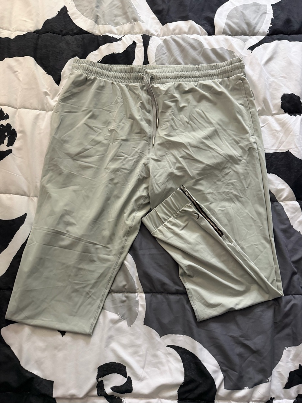 Lightweight Women's Drawstring Track Pants - Sage